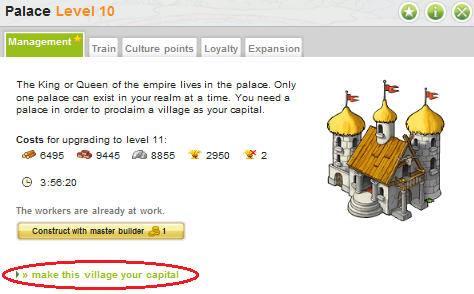 Capital link in the Palace